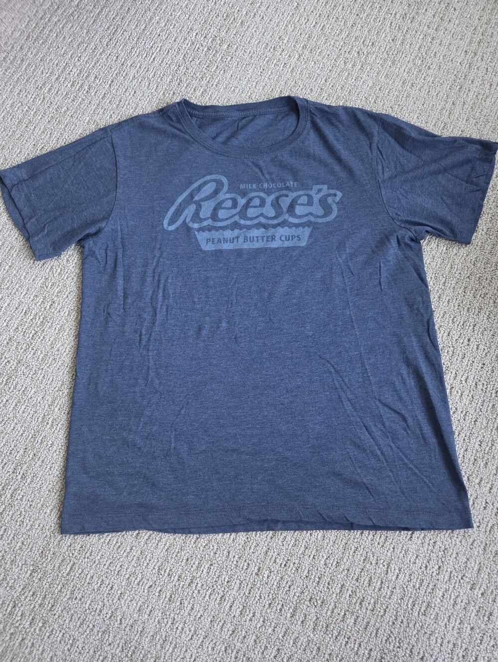 Reese's Heather Blue Monochrome Graphic T-Shirt
